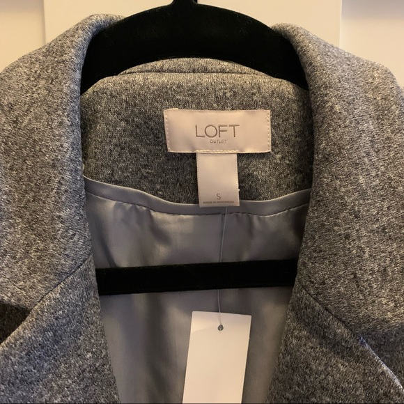 LOFT Outlet - Grey Blazer- Small - Picture 4 of 6